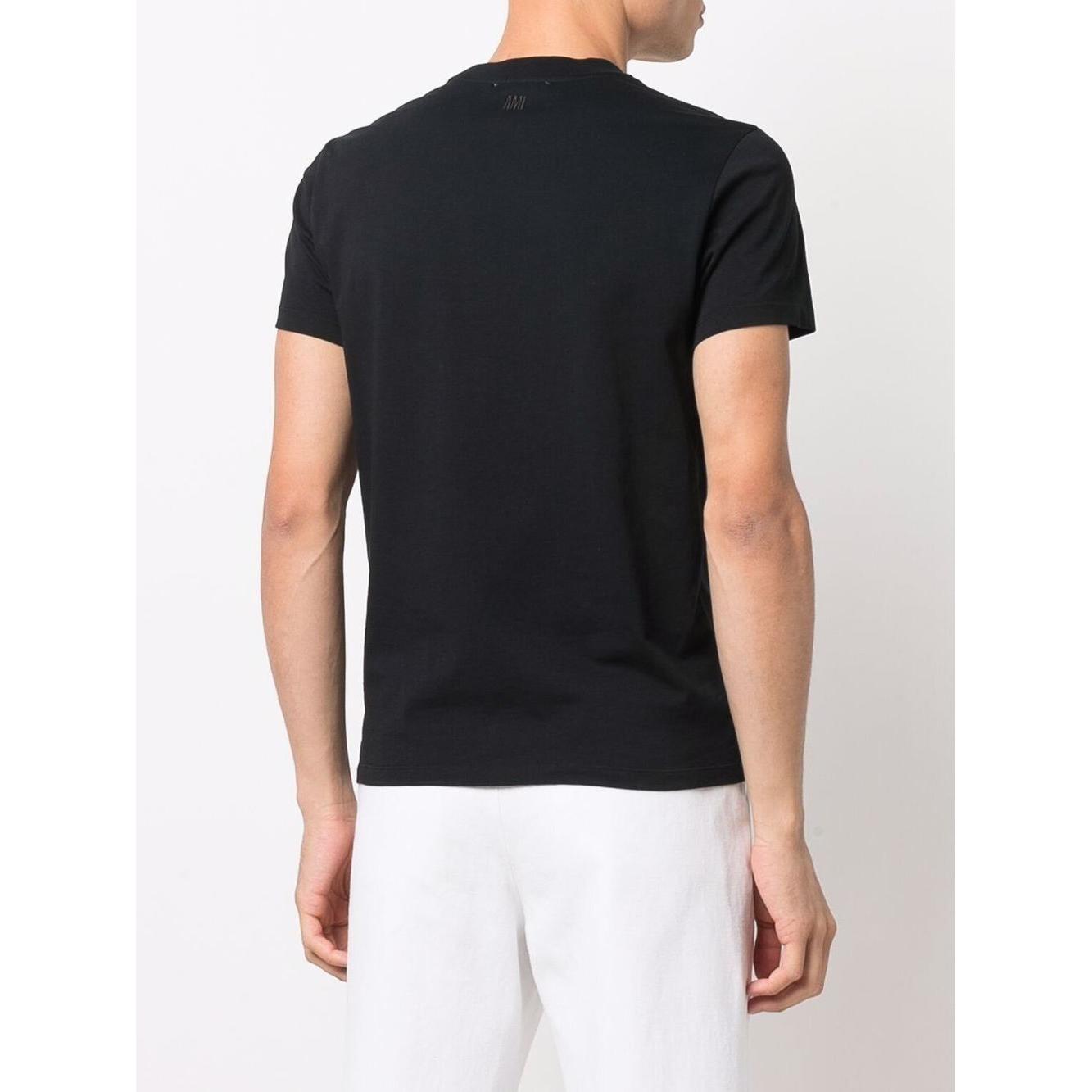 Ami Paris T-shirts and Polos Black Topwear Ami Paris