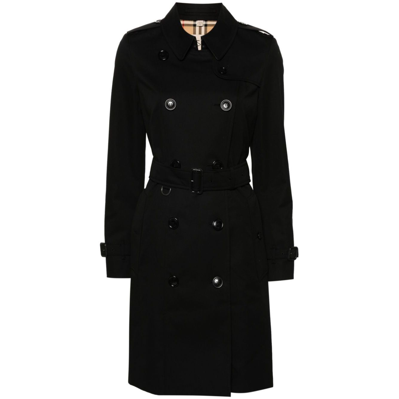 Burberry gabardine-weave trench coat