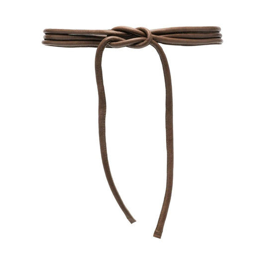 FURLING BY GIANI coffee brown leather padded Belt