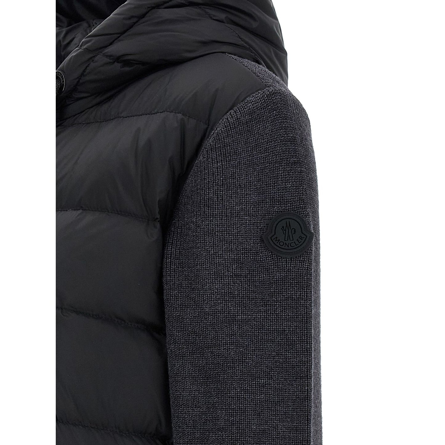 Moncler Gray Polyamide Cardigan