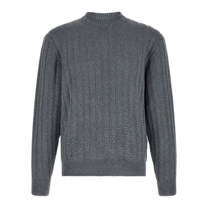 Hugo Boss Gray Cotton Cardigan