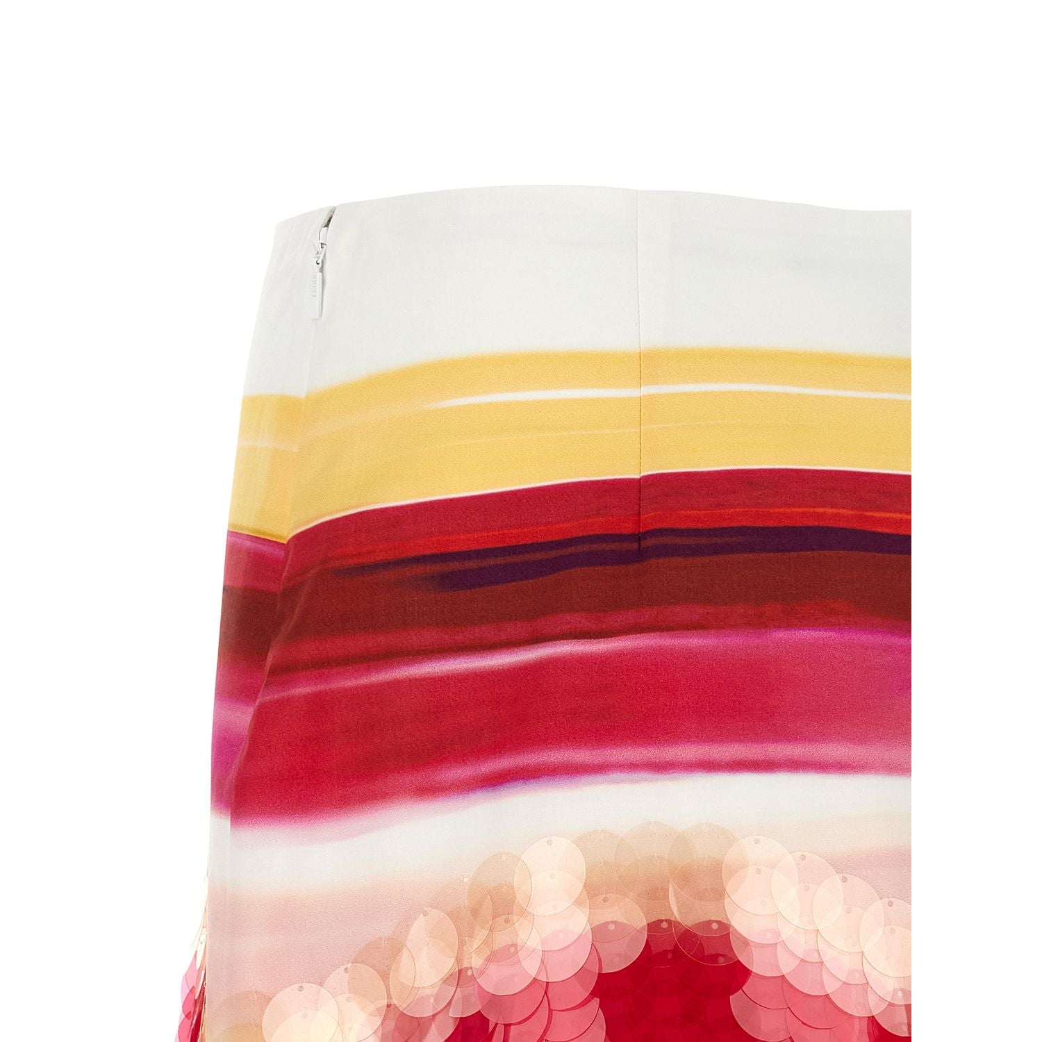 Fendi Multicolor Cotton Long Skirt