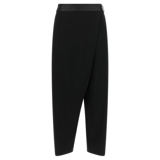 Alberto Biani Black Triacetate Dress Pants