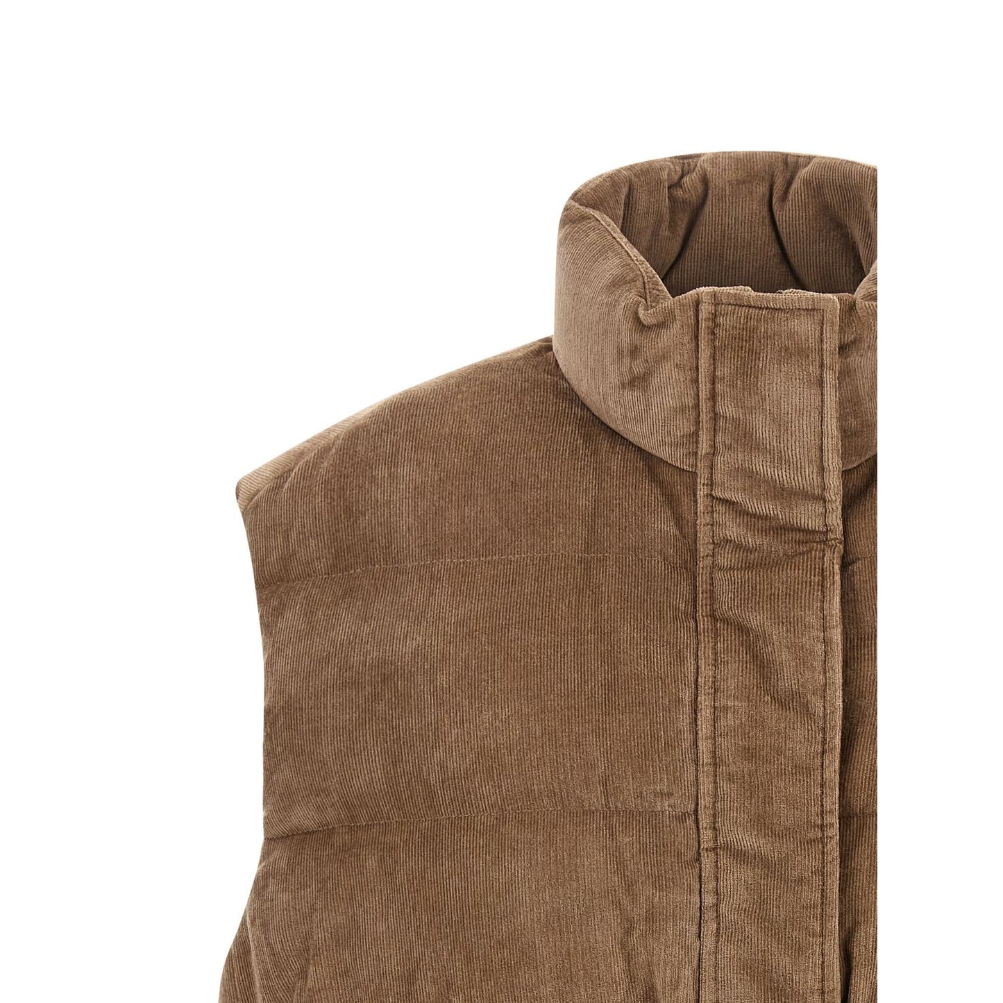 Brunello Cucinelli Beige Viscose Sleeveless Jacket