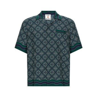 Casablanca Bicolor Silk Blouse