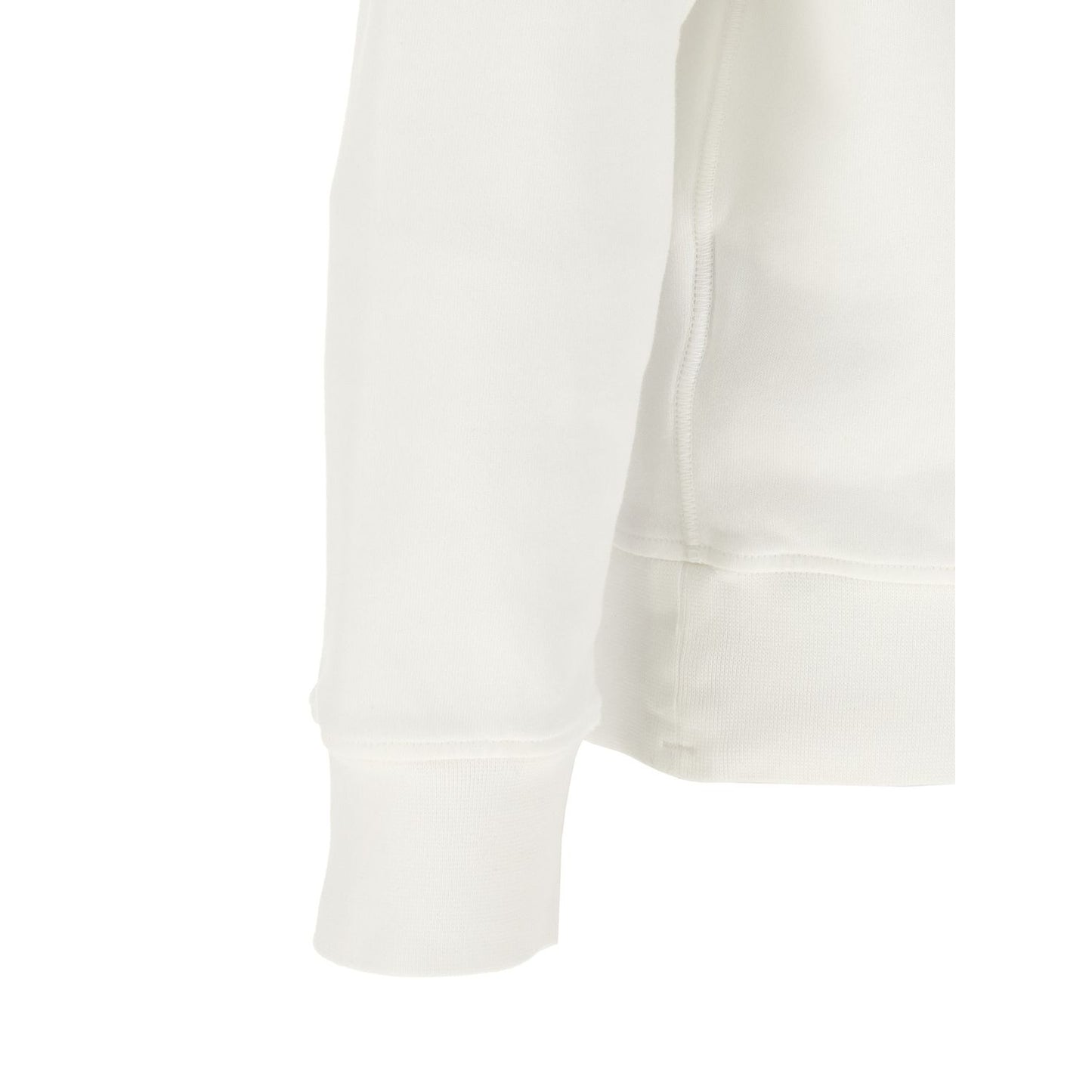 Stone Island White Cotton Sweatshirt
