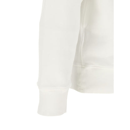 Stone Island White Cotton Sweatshirt