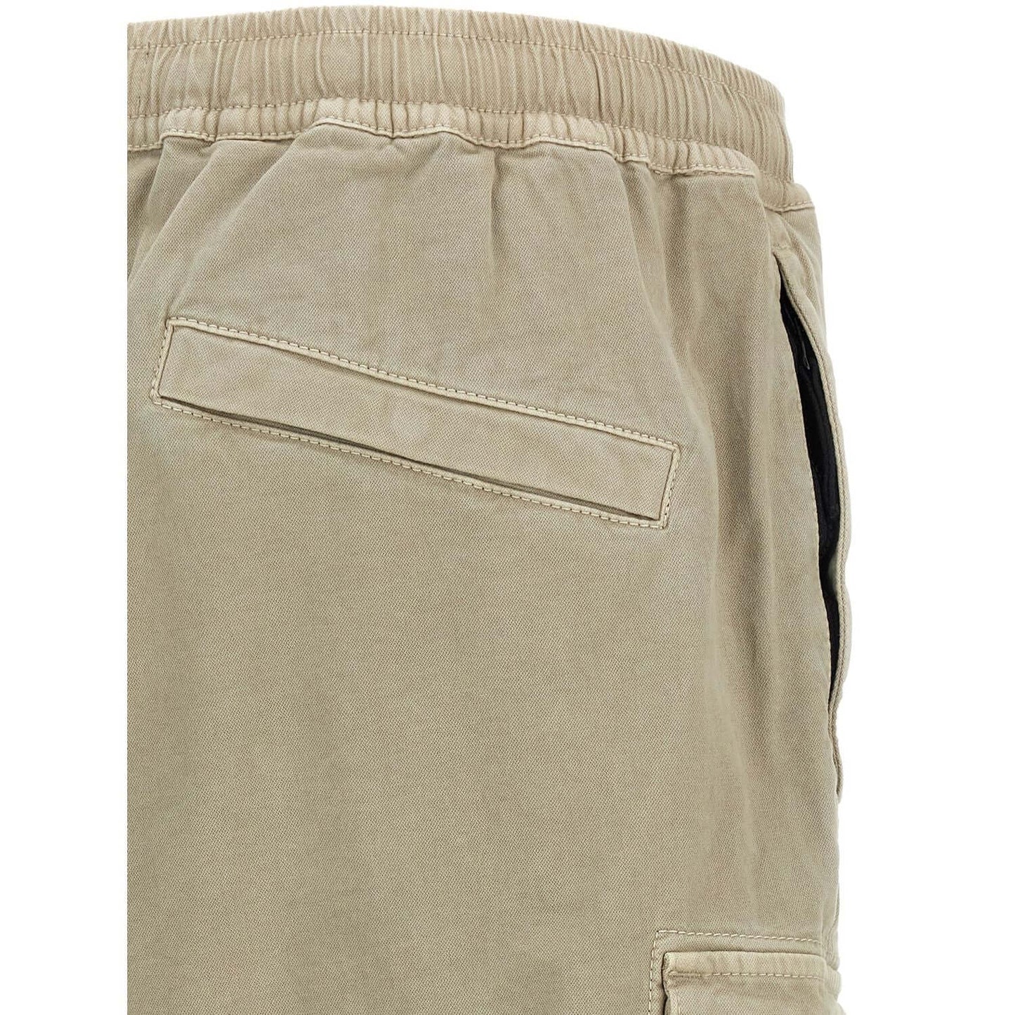 Stone Island Beige Cotton Cargo Pants