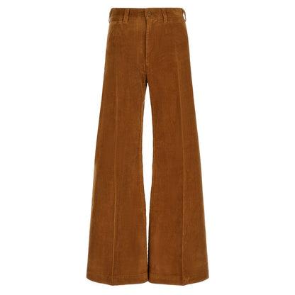 Polo Ralph Lauren Brown Cotton Flared Pants