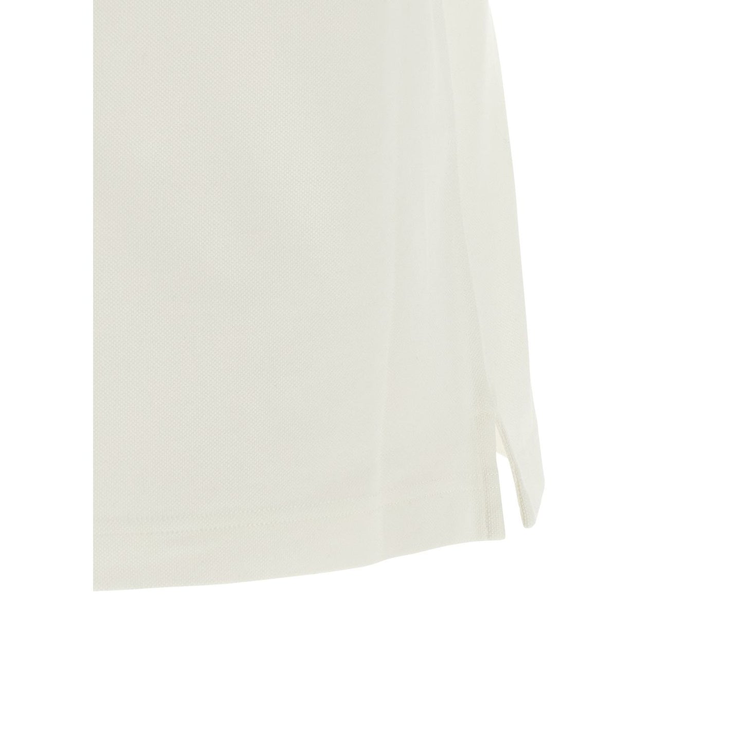Burberry White Cotton Polo Shirt