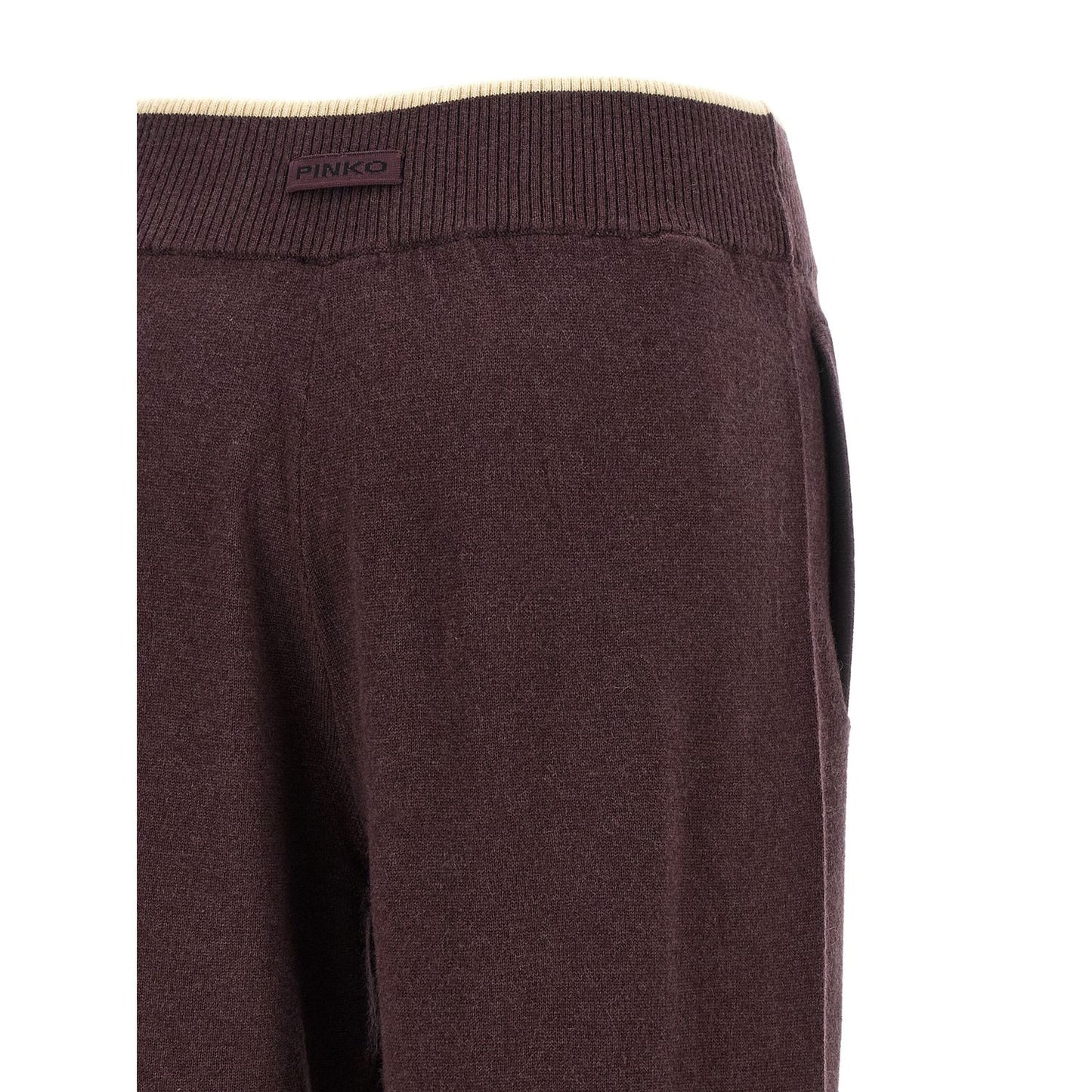 PINKO Purple Wool Casual Pants