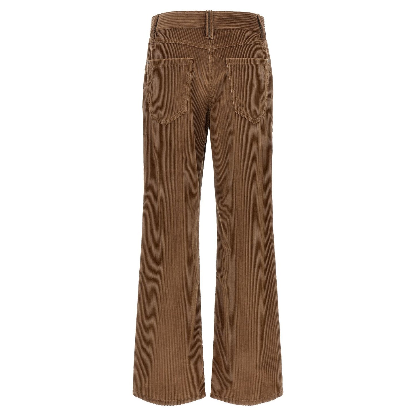 Brunello Cucinelli Brown Cotton Casual Pants