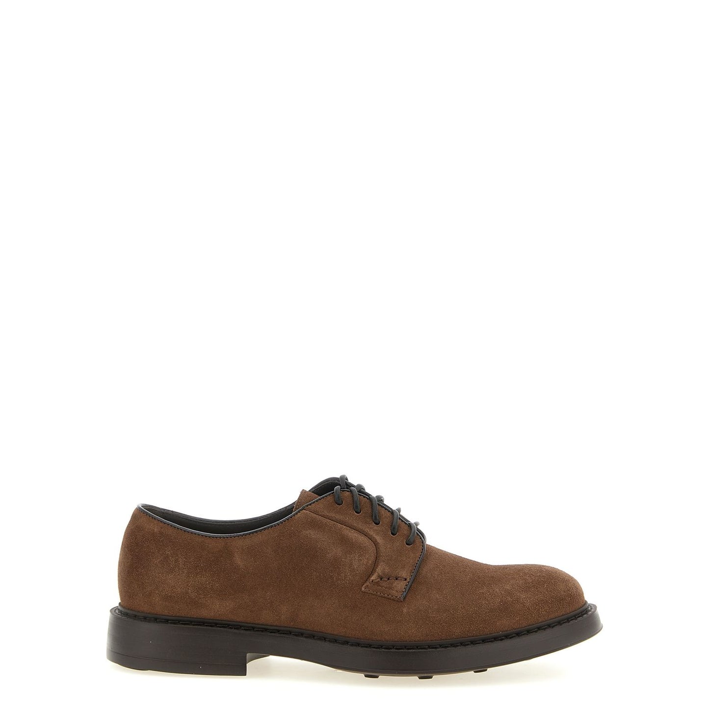 Doucal's Brown Lamb Leather Oxfords And Derbies