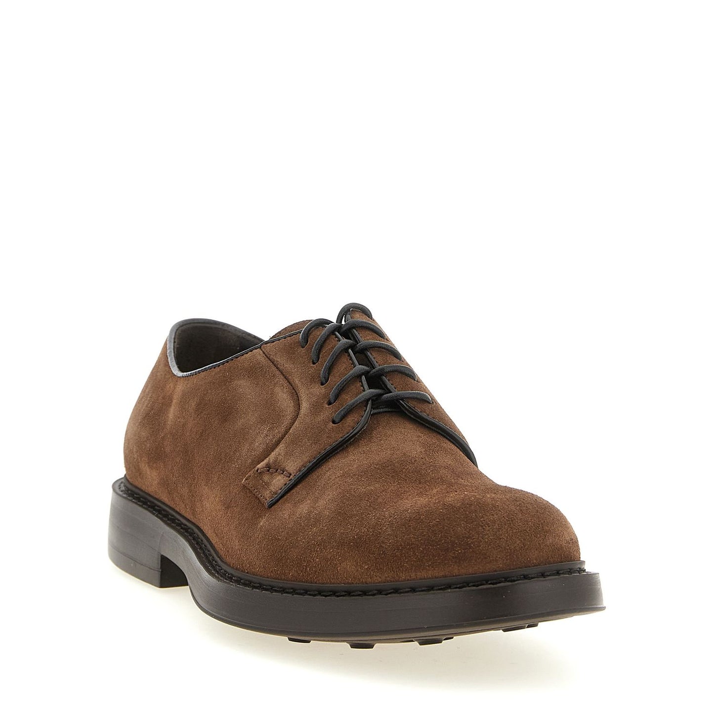 Doucal's Brown Lamb Leather Oxfords And Derbies