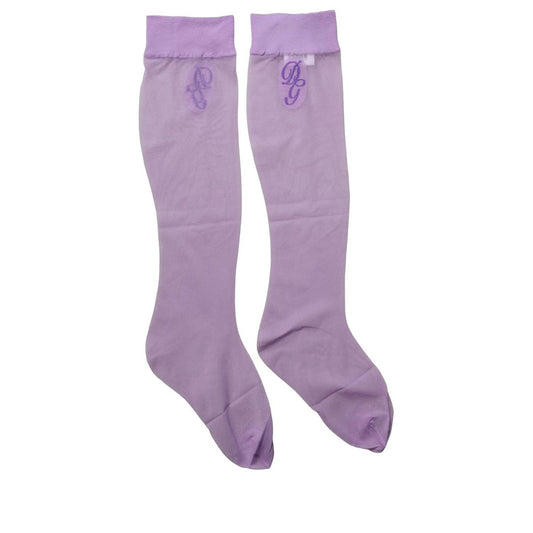 Dolce & Gabbana Purple Knee High Sheer Nylon Accessory Socks