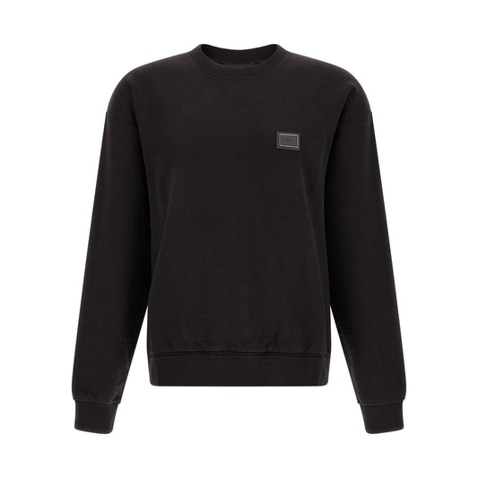 Dolce & Gabbana Black Cotton Sweatshirt