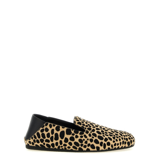 Giuseppe Zanotti Multicolor Calfskin Slip-On Loafers