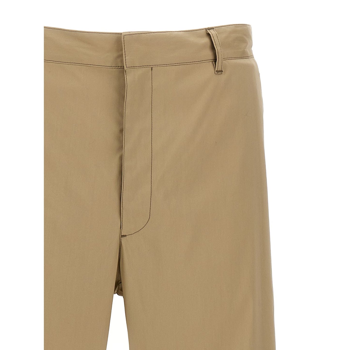 Prada Beige Cotton Casual Pants