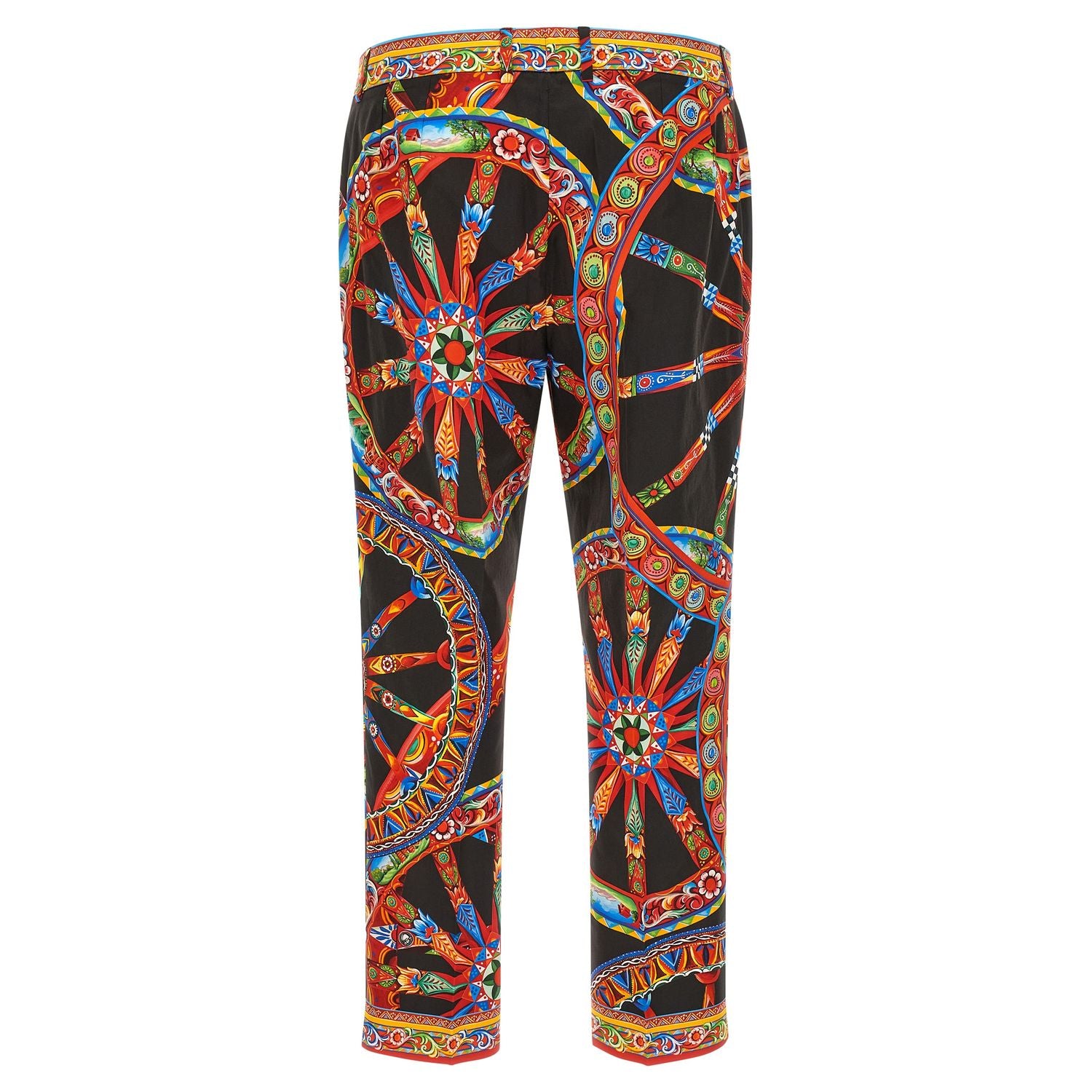 Dolce & Gabbana Multicolor Cotton Casual Pants