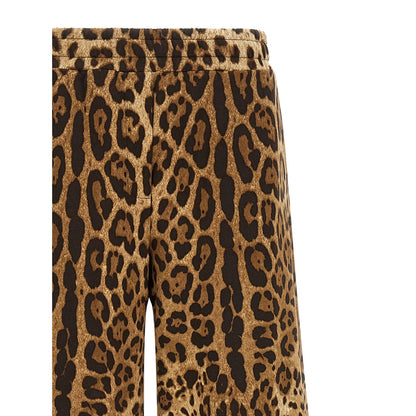 Dolce & Gabbana Brown Cotton Casual Pants