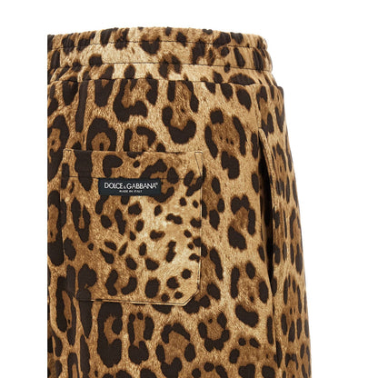 Dolce & Gabbana Brown Cotton Casual Pants