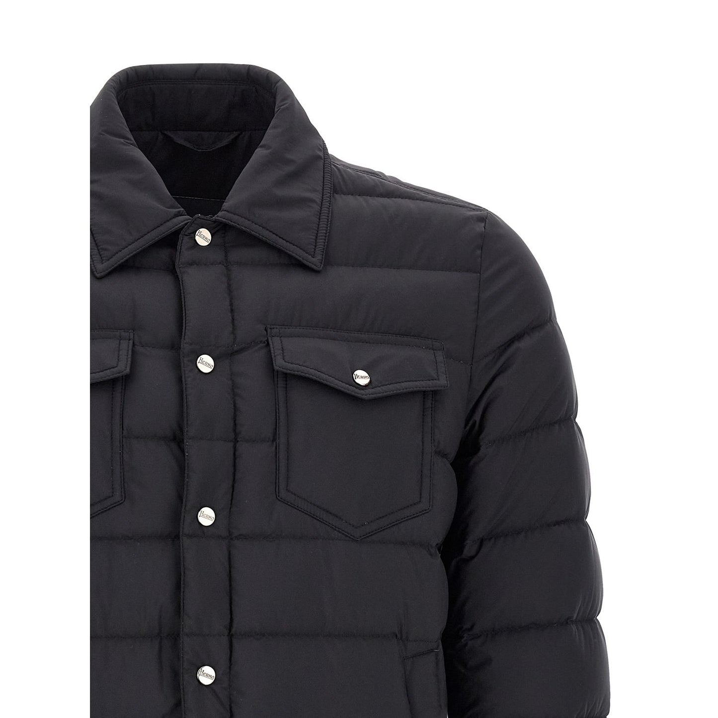 Herno Black Polyamide Full-Length Jacket