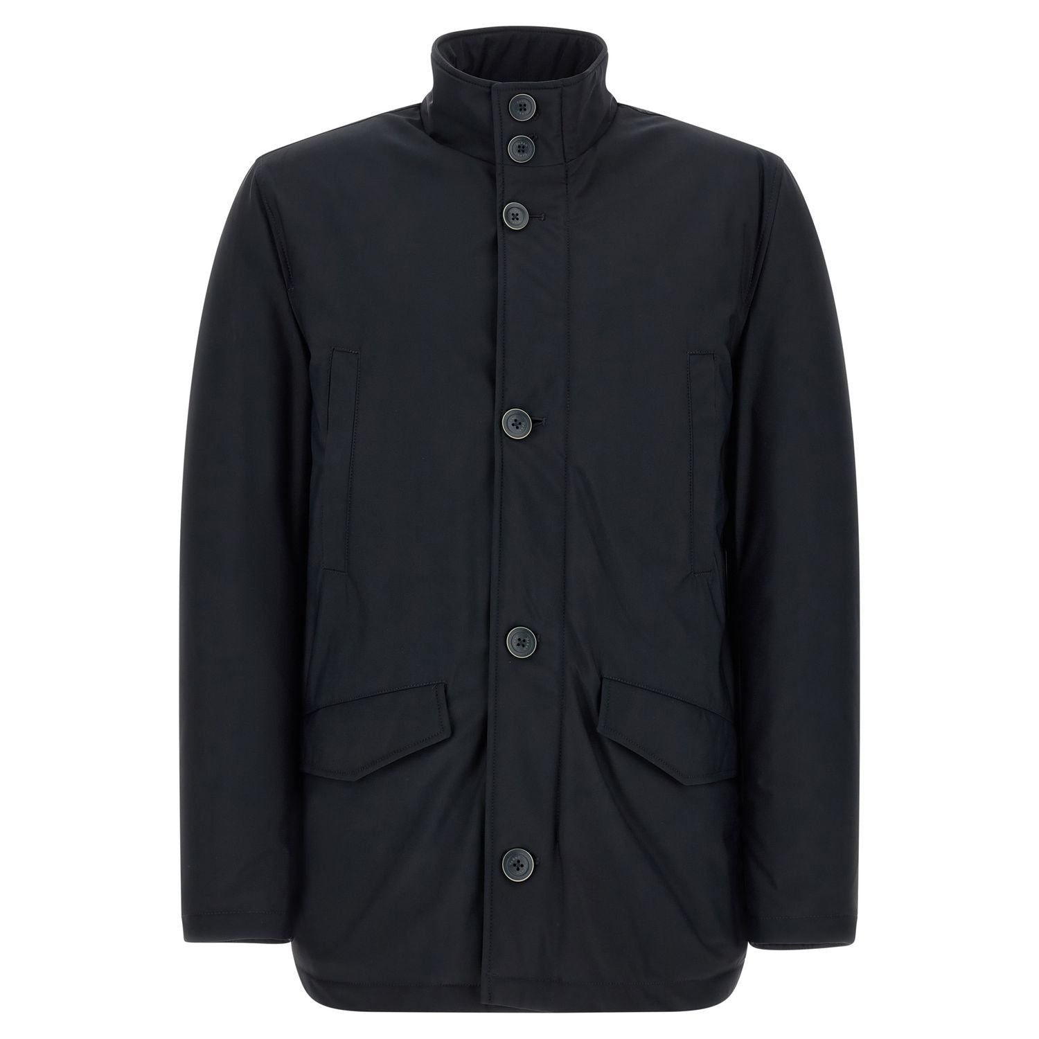 Herno Blue Polyamide Full-Length Jacket