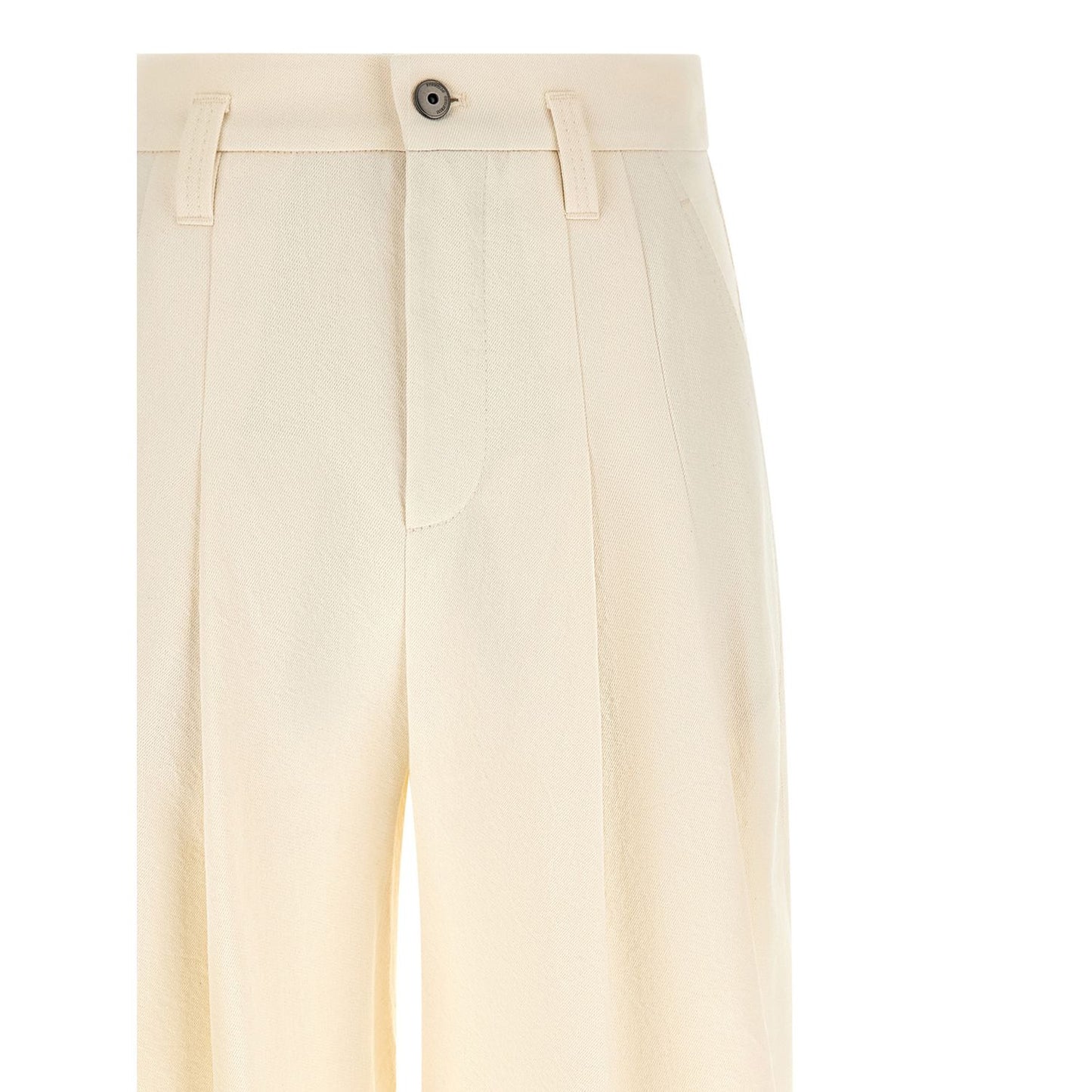 Brunello Cucinelli White Cotton Casual Pants