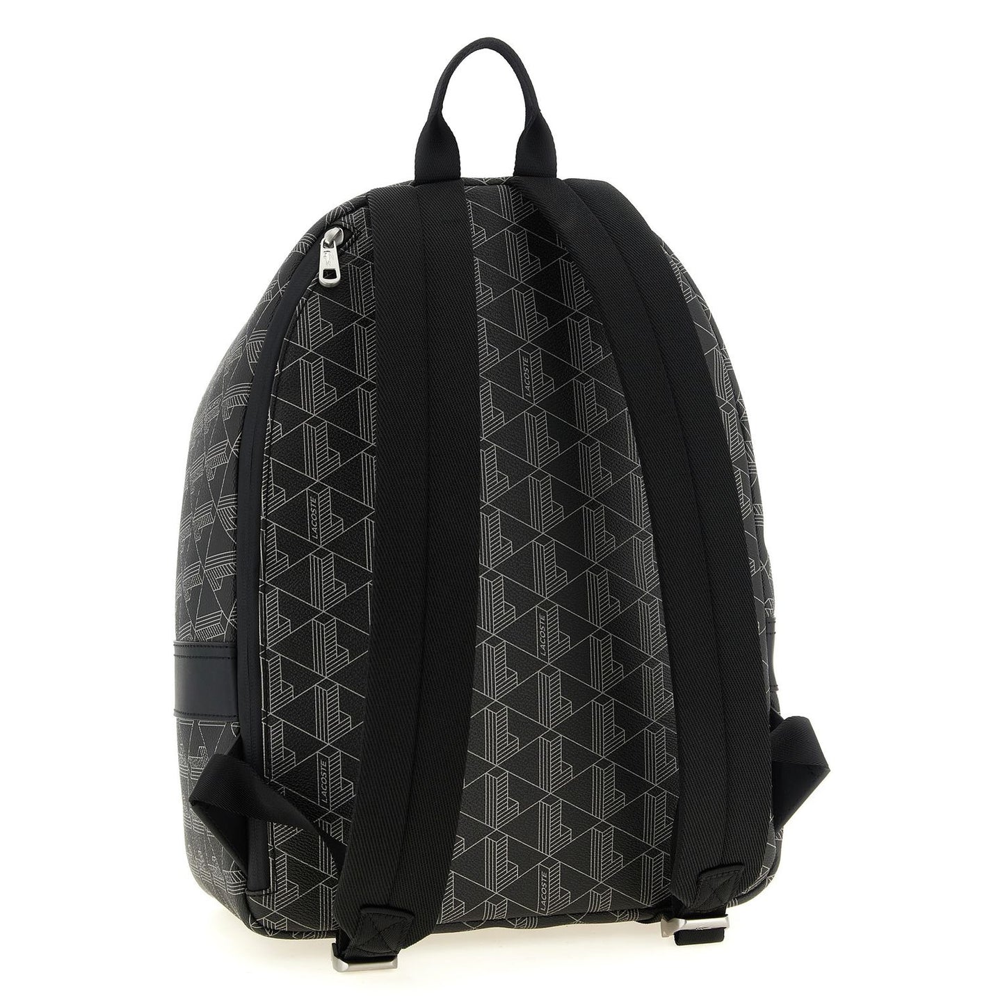 Lacoste Black Pvc Backpack