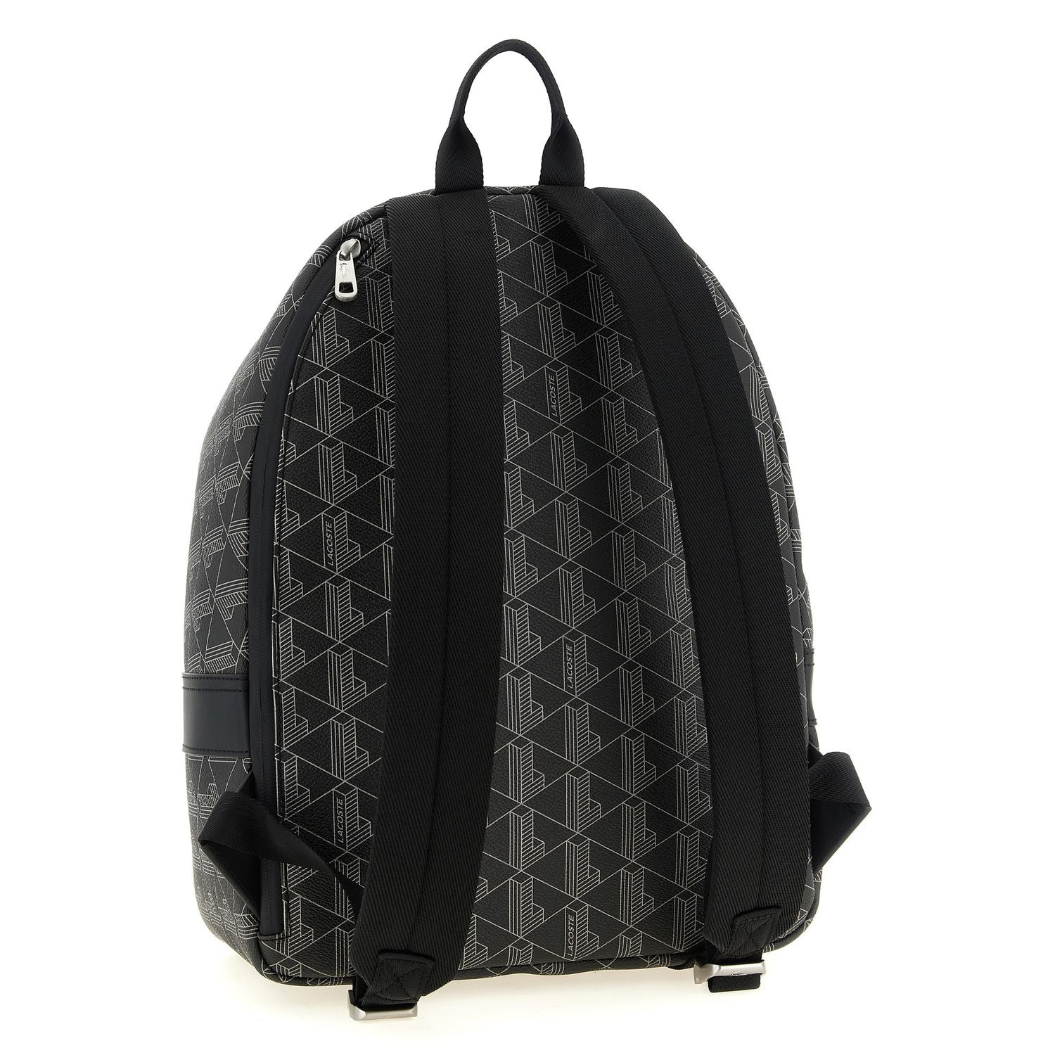Lacoste Black Pvc Backpack