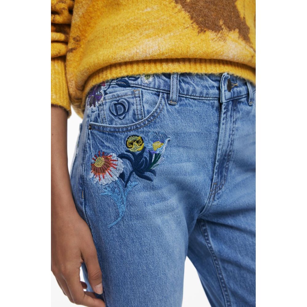 Desigual Azzurro Cotton Women's Jeans