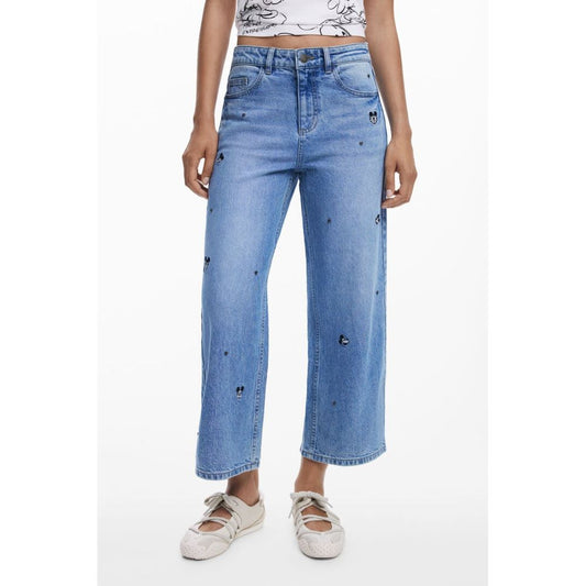 Desigual Azzurro Cotton Women's Jeans