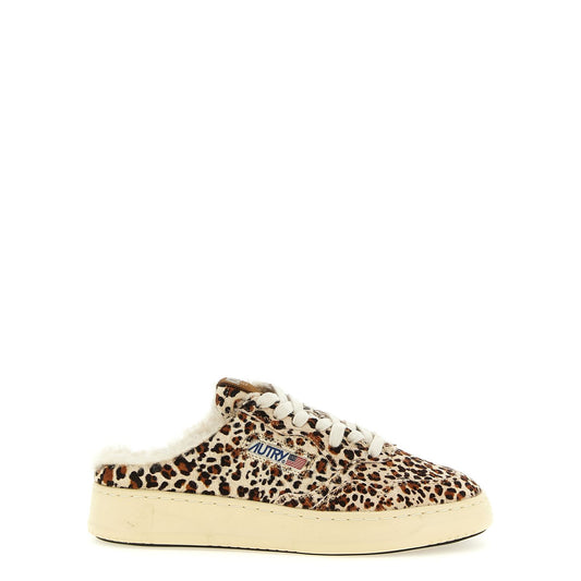 Autry Brown Cowhide Low Top Sneakers