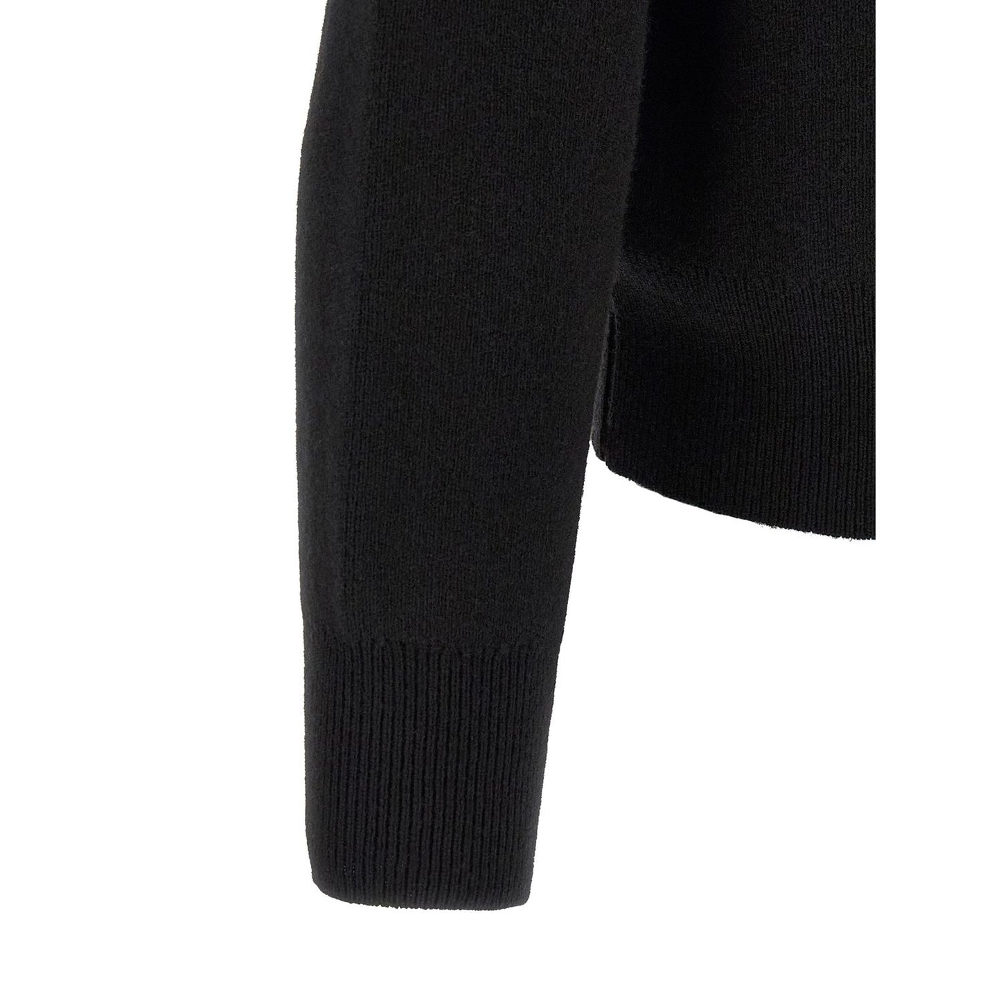 Ami Paris Black Wool Cardigan
