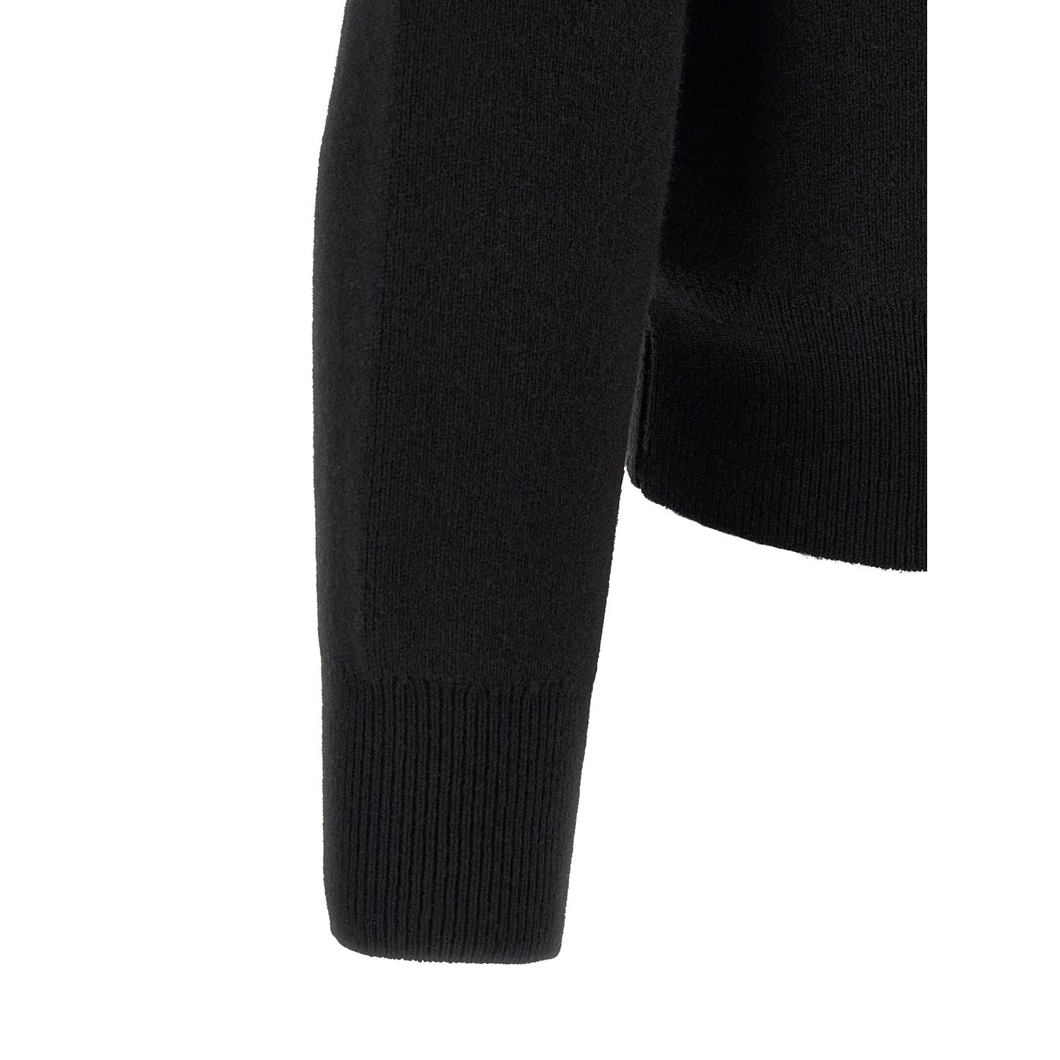 Ami Paris Black Wool Cardigan