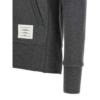 Thom Browne Gray Cotton Sweatshirt
