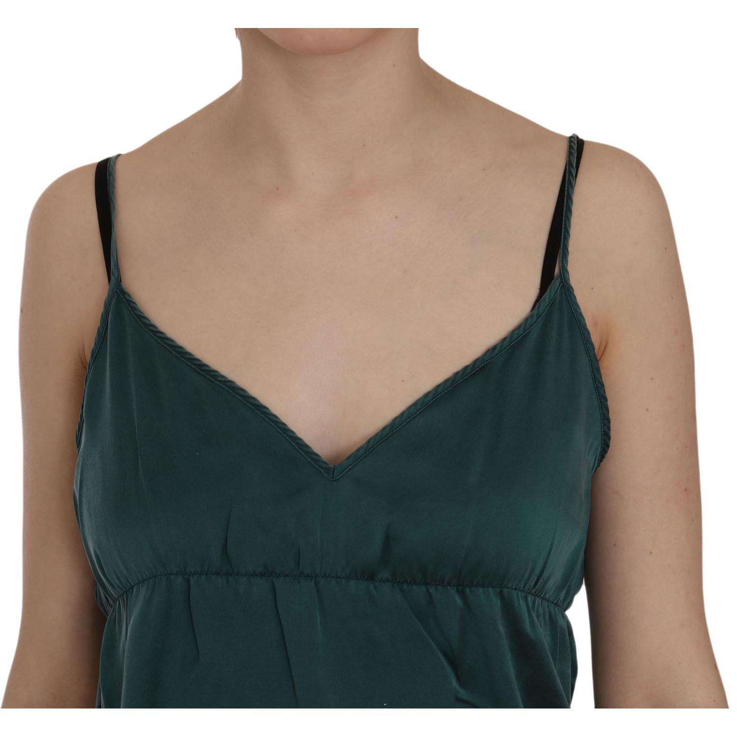 优雅细肩带真丝迷你连衣裙