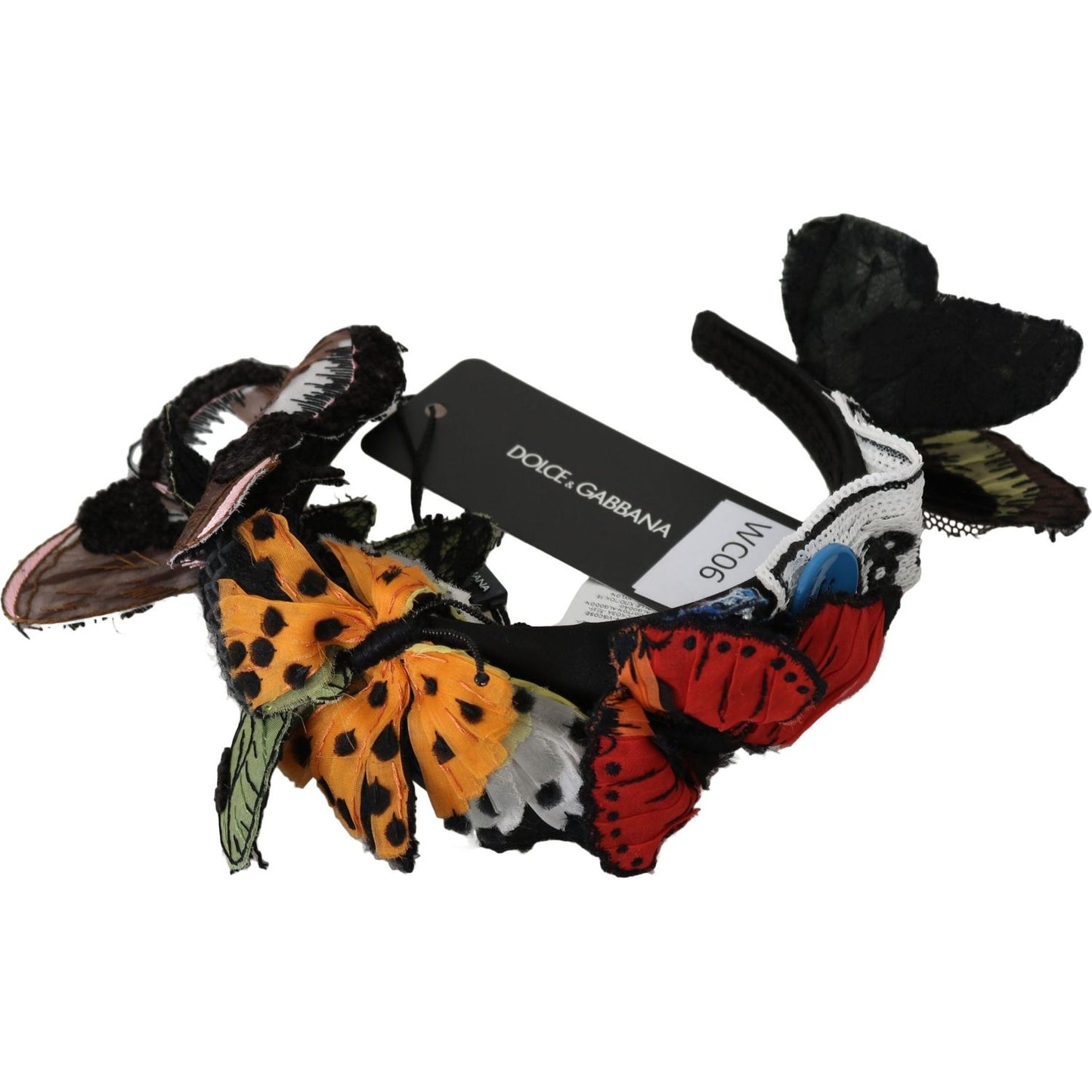 Dolce & Gabbana Tiara Floral Butterfly Sequin Diadem Headband Diadem