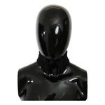 Dolce & Gabbana Black Fur Neck Collar Wrap Lambskin Scarf Fur Scarves