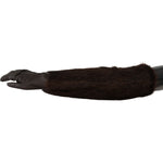 Dolce & Gabbana Elegant Elbow Length Leather Gloves Dolce & Gabbana Black