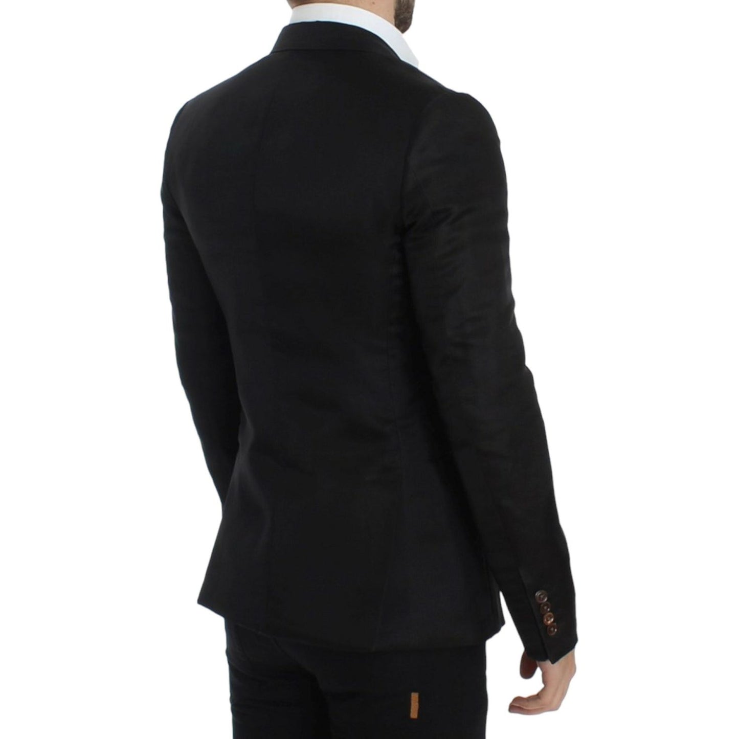 Dolce & GabbanaElegant Black Silk Blend Two-Button BlazerMcRichard Designer Brands£1019.00