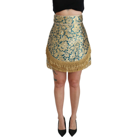 Dolce & Gabbana Elevate Your Wardrobe with Our Exquisite Gold Skirt Dolce & Gabbana