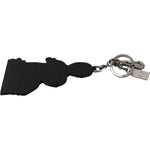 Dolce & Gabbana Leather Dominico Stefano #DGFAMILY Logo Badge Keychain Keychain