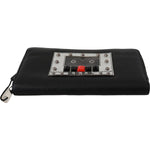 Dolce & Gabbana Black Mens Zipper Continental Purse 100% Leather Wallet Purse