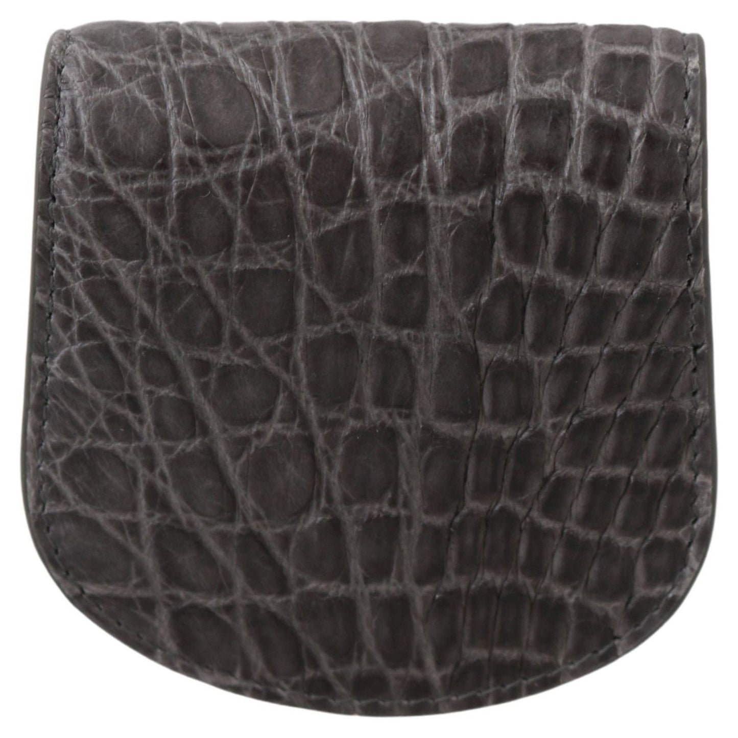 Dolce & Gabbana Gray Exotic Skin Condom Case Holder Pocket Wallet Condom Case