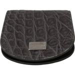Dolce & Gabbana Gray Exotic Skin Condom Case Holder Pocket Wallet Condom Case