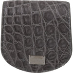 Dolce & Gabbana Gray Exotic Skin Condom Case Holder Pocket Wallet Condom Case