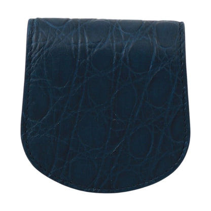 Dolce & Gabbana Blue Leather Holder Pocket Condom Case Condom Case
