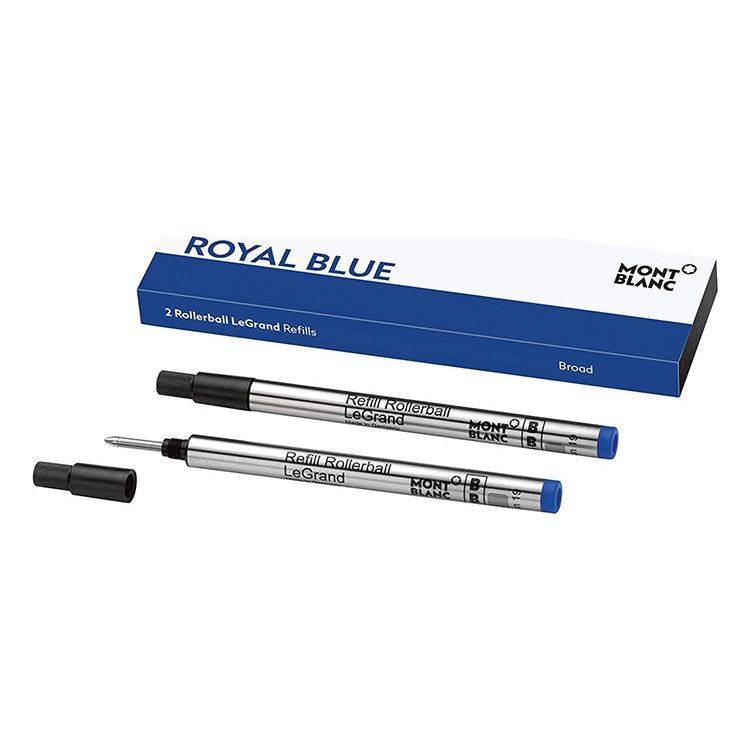 FASHION ACCESSORIES MONTBLANC Mod. ROLLERBALL LEGRAND REFILLS - Broad - ROYAL BLUE MONTBLANC