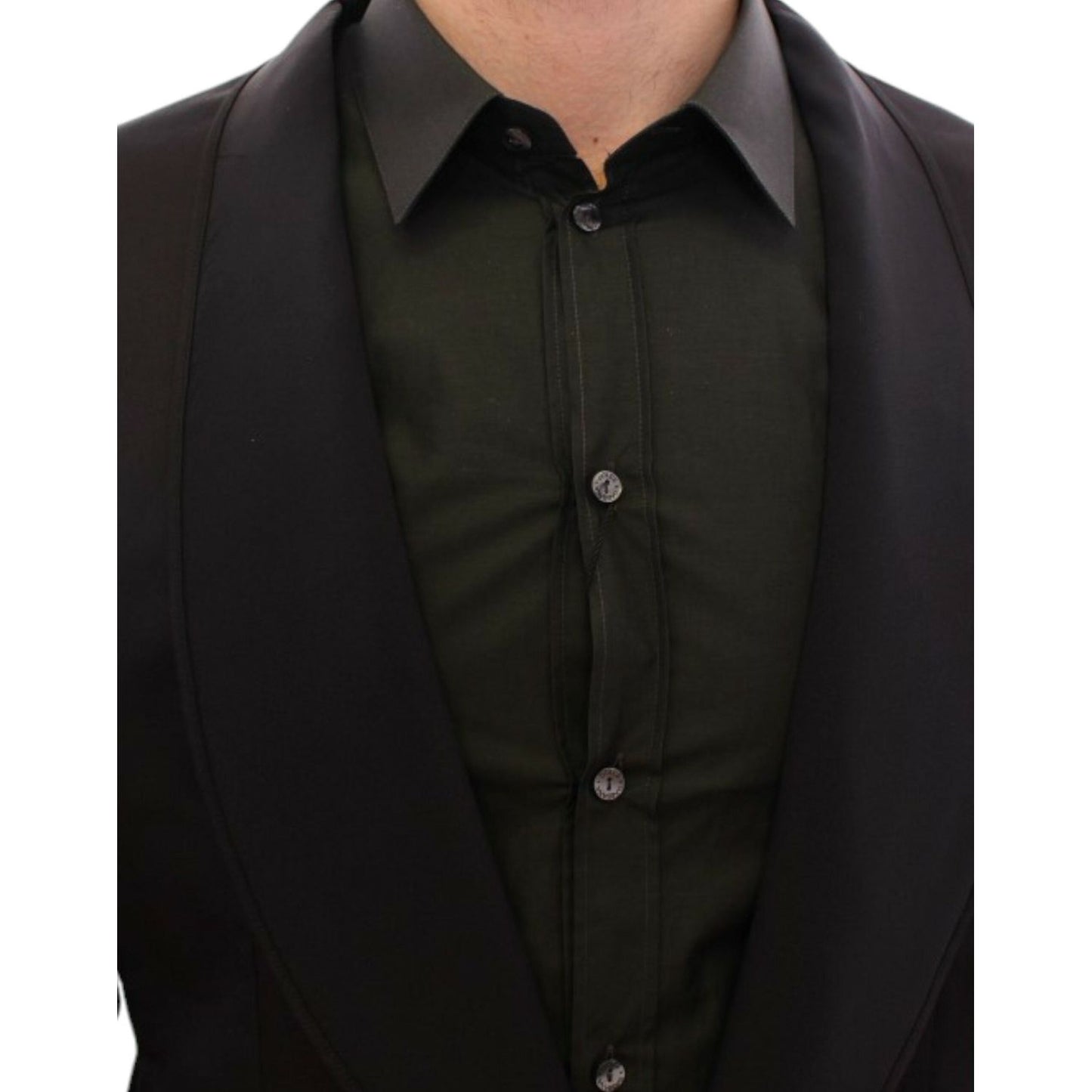 Dolce & GabbanaElegant Black Silk Slim Fit BlazerMcRichard Designer Brands£719.00